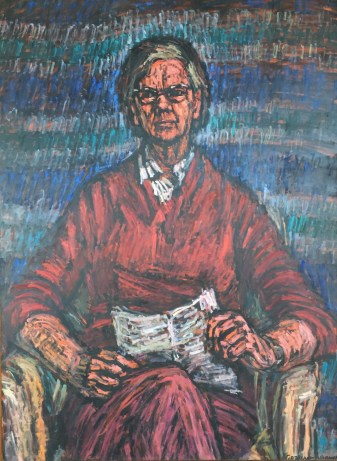 Betty's portrait by Edna Garran Brown, a finalist in the 1974 Archibald Prize - Australia's preeminent prize for portraiture.  Abbotsleigh Archives, reproduced with permission